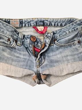 Y2k Light Wash Denim Cutoff Shorts - Lucky Brand